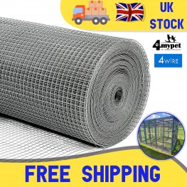 Wire Mesh 25x25mm Holes 16G (1"x 1" inch) 36"High (3FT) 30 Meters Galvanised