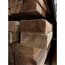  3 x 2 Timber (47 x 75mm) Pack of 4 C16 Eased Edge Tanalised Treated Timber 2.4m 